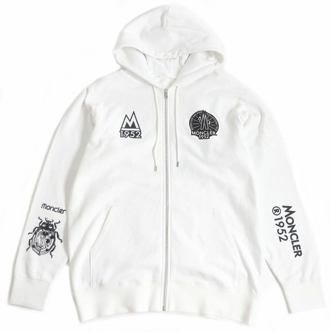 美品★正規品 MONCLER モンクレール ジーニアス 2 LAHEMAA 2021年 フード・ロゴワッペン付き ZIP UP スプリングコート ブラック 1