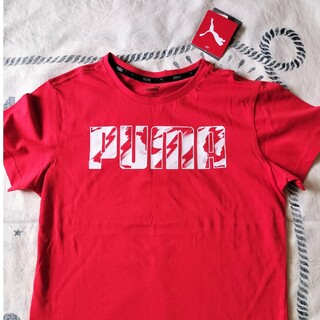 プーマ(PUMA)のプーマ　PUMA Tシャツ　Ｔシャツ　160 １６０　半袖　赤　新品　未使用(Tシャツ/カットソー)