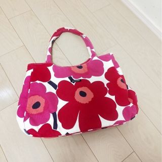 マリメッコ(marimekko)のしーちゃん様　マリメッコ　marimekko　トートバッグ　ウニッコ　レッド(トートバッグ)