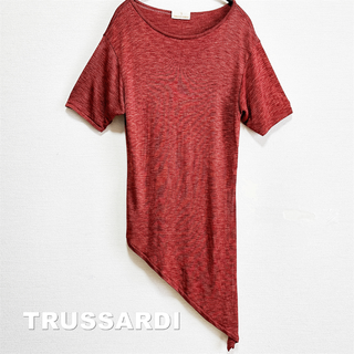 トラサルディ(Trussardi)の【TRUSSARDI】トラサルディ アシンメトリー プルオーバー(カットソー(長袖/七分))