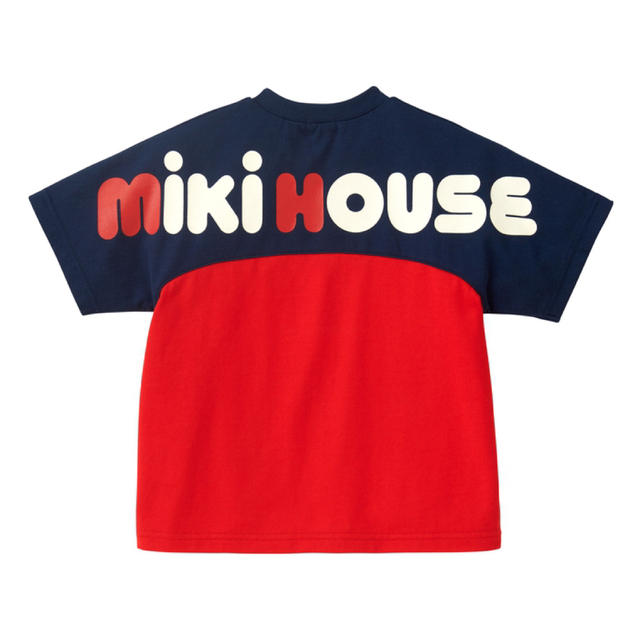 mikihouse(ミキハウス)の【今期新作！】ミキハウス　バックロゴ半袖Tシャツ キッズ/ベビー/マタニティのキッズ服男の子用(90cm~)(Tシャツ/カットソー)の商品写真