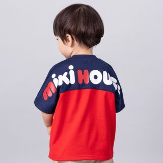 ミキハウス(mikihouse)の【今期新作！】ミキハウス　バックロゴ半袖Tシャツ(Tシャツ/カットソー)