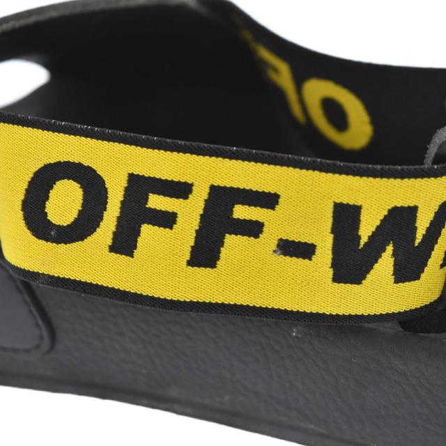 OFF-WHITE(オフホワイト)のOFF-WHITE オフホワイト 19SS ロゴアンクルベルト付きシャワーサンダル OMIA111S19C220381060 ブラック メンズの靴/シューズ(サンダル)の商品写真