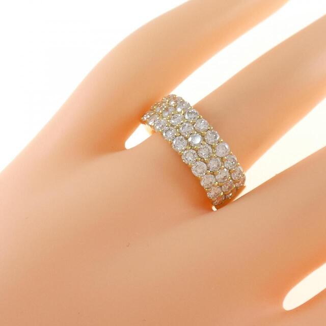 リング(指輪) K18YG パヴェ ダイヤモンド リング 2.00CT 【オンライン