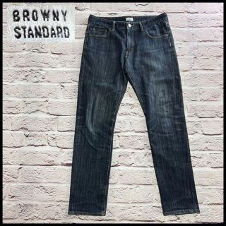 ブラウニー(Brownie)のBROWNY STANDARD　デニム　ジーパン　ジーンズ　ストレート【L】(デニム/ジーンズ)