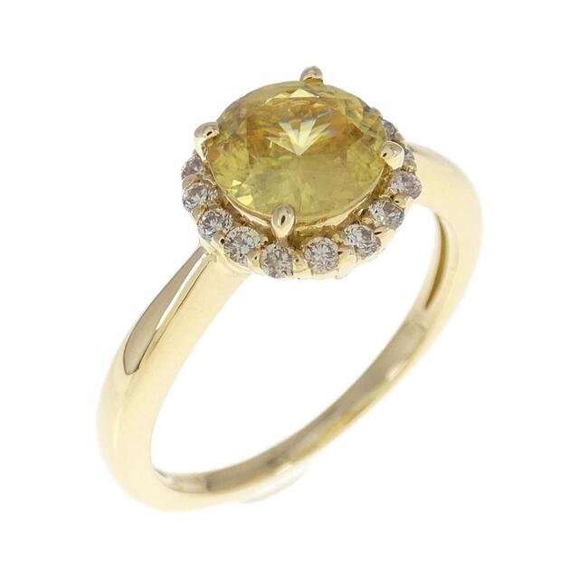 K18YG スフェーン リング 1.06CT 【現品限り一斉値下げ!】 48.0%OFF