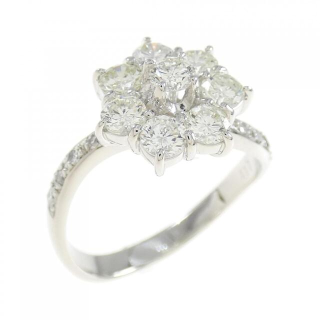 PT フラワー ダイヤモンド リング 1.17CT | フリマアプリ ラクマ
