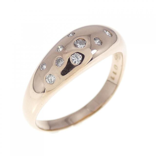 K18PG ダイヤモンド リング 0.11CT-