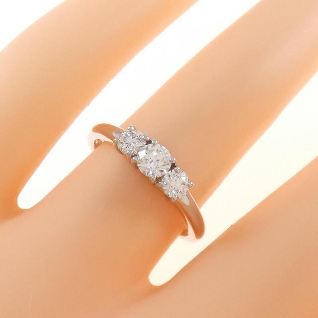 PT スリーストーン ダイヤモンド リング 1.012CT