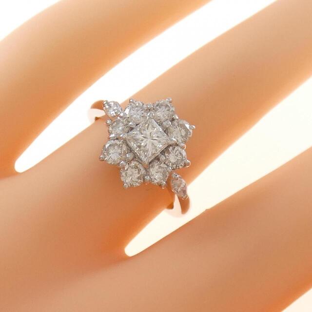 PT フラワー ダイヤモンド リング 0.509CT 3