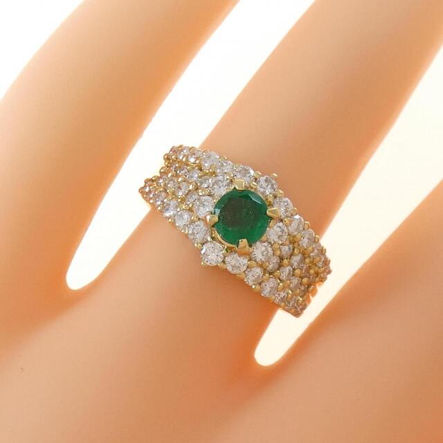 K18YG エメラルド リング 0.41CT | www.jarussi.com.br