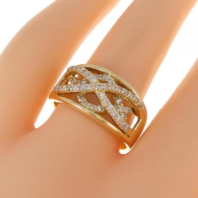 K18YG ダイヤモンド リング 0.53CT - リング(指輪)