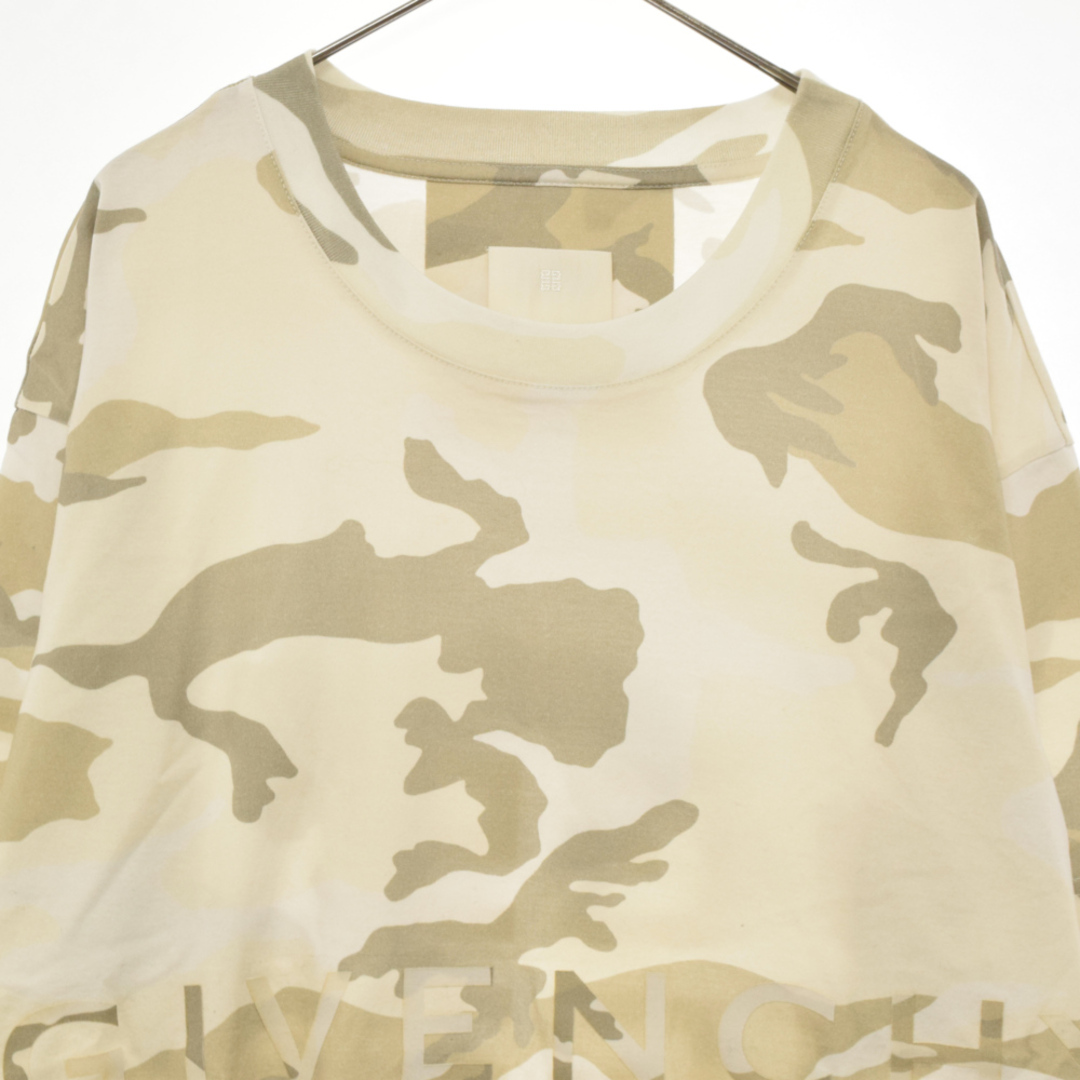 GIVENCHY ジバンシィ 22AW 4G CAMO T-shirtロゴプリント 迷彩柄 半袖Tシャツ カットソー BM71D730W0 ブラウン/カモ 2