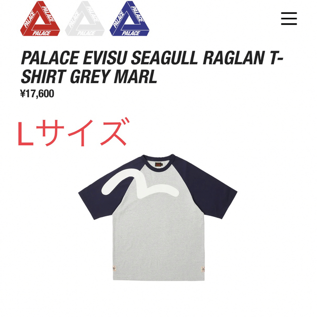 PALACE✖️EVISU SEAGULL RAGLAN T-SHIRT