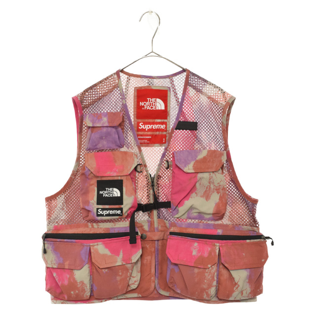 SUPREME シュプリーム ×THE NORTH FACE 20SS Cargo Vest ザノースフェイス カーゴベスト マルチプリント NP22003I