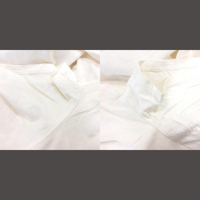SCAPA(スキャパ)のスキャパ カットソー Tシャツ Uネック レース 半袖 40 ベージュ ■MO レディースのトップス(Tシャツ(半袖/袖なし))の商品写真