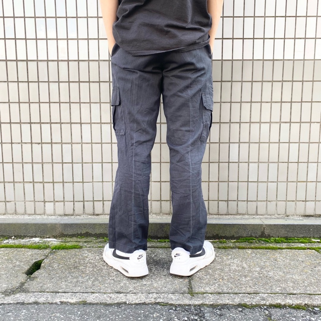 Dickies(ディッキーズ)のUS古着 ディッキーズ Dickies FLEX カーゴパンツ Regular Straight 7ポケット WP595BK サイズ：W32 L28.5 ブラック 【中古】 メンズのスーツ(スラックス/スーツパンツ)の商品写真