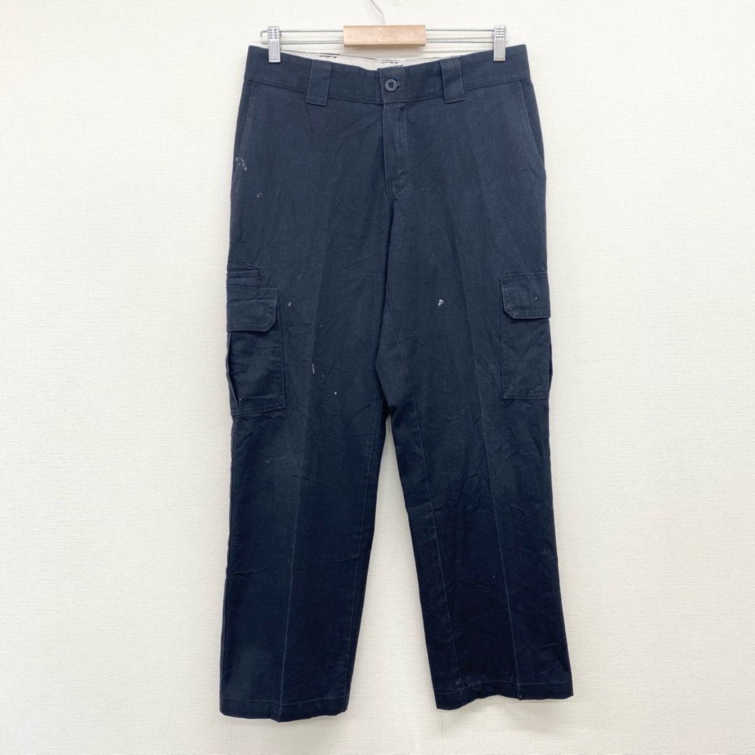 Dickies(ディッキーズ)のUS古着 ディッキーズ Dickies FLEX カーゴパンツ Regular Straight 7ポケット WP595BK サイズ：W32 L28.5 ブラック 【中古】 メンズのスーツ(スラックス/スーツパンツ)の商品写真