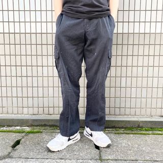 ディッキーズ(Dickies)のUS古着 ディッキーズ Dickies FLEX カーゴパンツ Regular Straight 7ポケット WP595BK サイズ：W32 L28.5 ブラック 【中古】(スラックス/スーツパンツ)