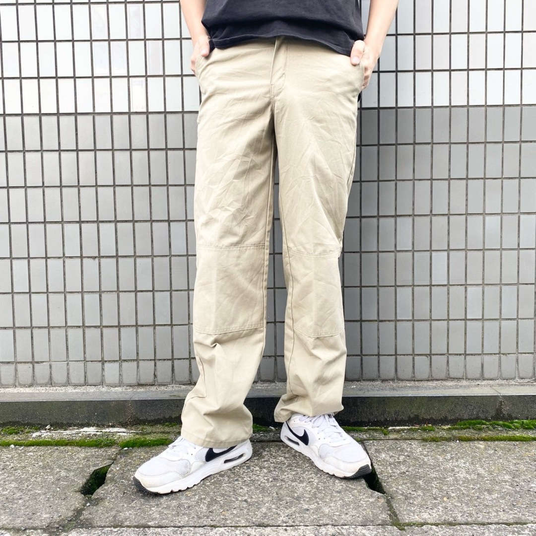 Dickies(ディッキーズ)のレディース US古着 ディッキーズ GENUINE Dickies ワークパンツ ダブルニー UP200DS サイズ：W30 L30 ベージュ 【中古】 レディースのパンツ(その他)の商品写真