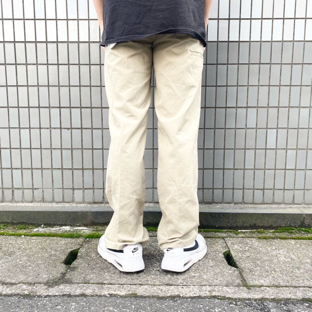 Dickies(ディッキーズ)のレディース US古着 ディッキーズ GENUINE Dickies ワークパンツ ダブルニー UP200DS サイズ：W30 L30 ベージュ 【中古】 レディースのパンツ(その他)の商品写真