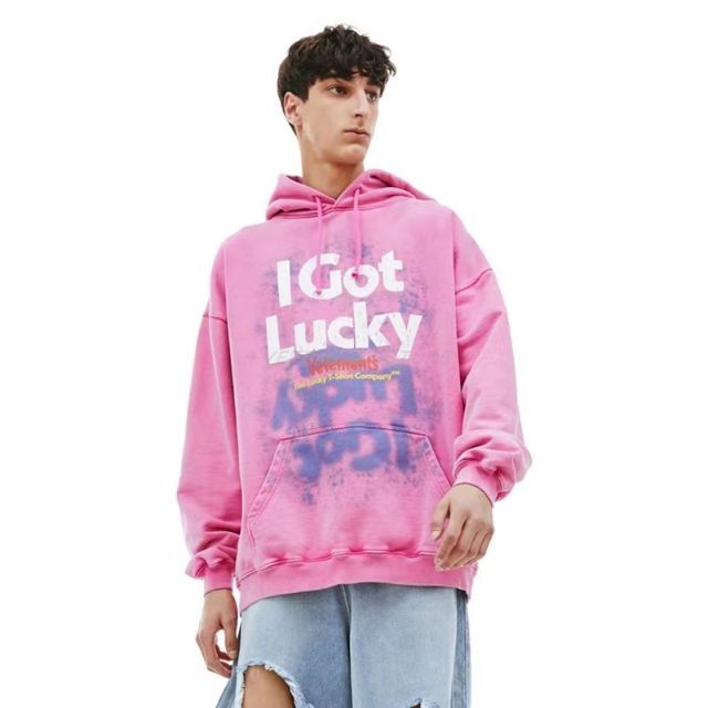 VETEMENTS I GOT LUCKY HOODIE パーカー 非常に高い品質 27440円引き
