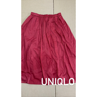 ユニクロ(UNIQLO)のコットンスカート　UNIQLO(ひざ丈スカート)