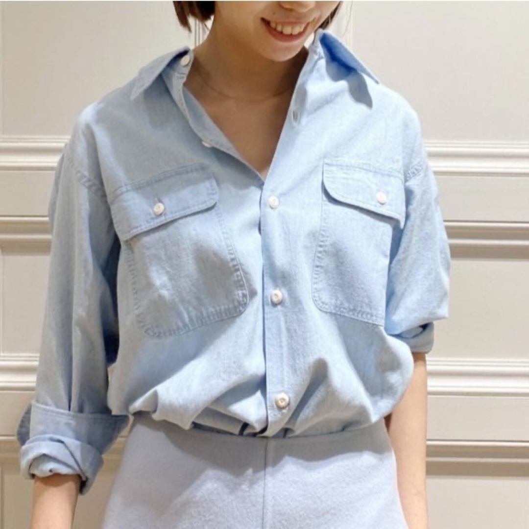 MADISONBLUE(マディソンブルー)の新春値下【MADISONBLUE/マディソンブルー】 HAMPTONシャツ レディースのトップス(シャツ/ブラウス(長袖/七分))の商品写真