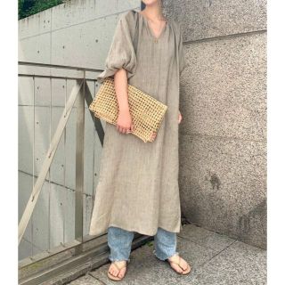 Plage - Plage LI Caftan ワンピース ベージュ 36 リネンの通販｜ラクマ