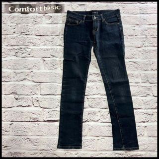 Comfort basic　デニム　ジーンズ　ジーパン　ストレート　スリム【S】(デニム/ジーンズ)