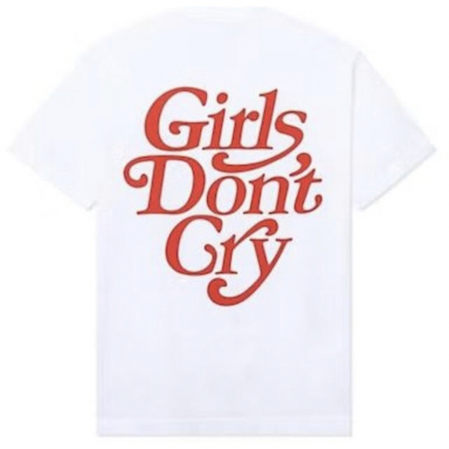 girls don't cry Tシャツ白×赤半袖未使用新品M伊勢丹