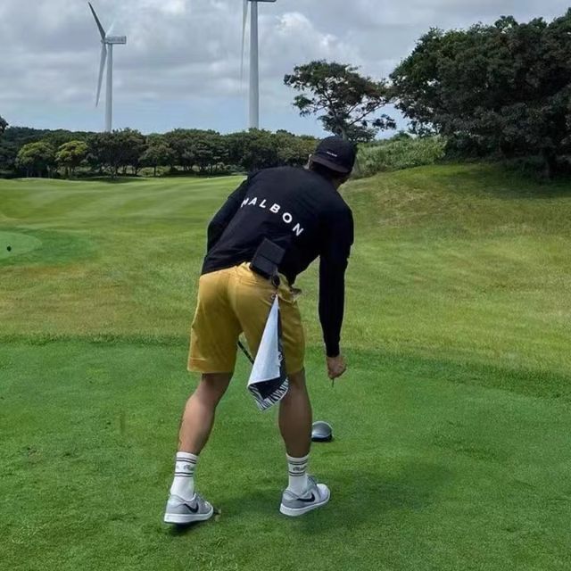 malbon golf マルボンゴルフ メンズ モックネック 半袖 Tシャツ 世界の ...