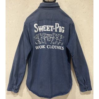 ステュディオダルチザン(STUDIO D'ARTISAN)の＊ステュディオダルチザン SWEET-PIG シャンブレー ワークシャツ L(シャツ)