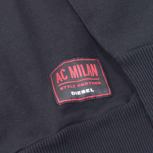 DIESEL(ディーゼル)のDIESEL×AC MILAN M スウェット トレーナー ACミラン ブラック メンズのトップス(スウェット)の商品写真