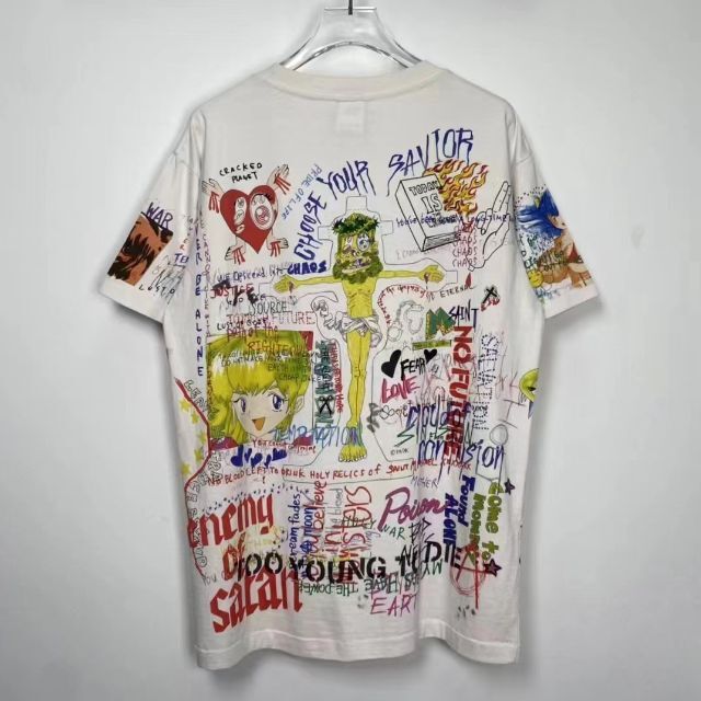 SAINT MICHAEL 村上隆 ヴィンテージ加工 コラボTシャツ L 【人気沸騰