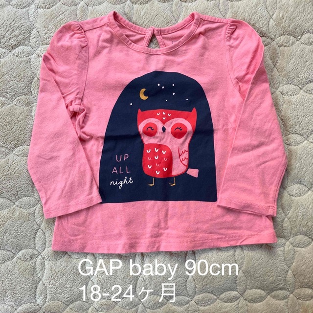 babyGAP(ベビーギャップ)の【美品】baby  GAP プリントロンT 90cm キッズ/ベビー/マタニティのキッズ服女の子用(90cm~)(Tシャツ/カットソー)の商品写真