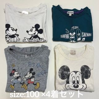 エフオーキッズ(F.O.KIDS)のディズニー ミッキーマウスのトップ4着セット　キッズベビー100(Tシャツ/カットソー)