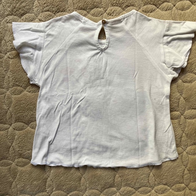 ZARA KIDS(ザラキッズ)のZARA BABY フリル袖Tシャツ　80cm キッズ/ベビー/マタニティのベビー服(~85cm)(Ｔシャツ)の商品写真