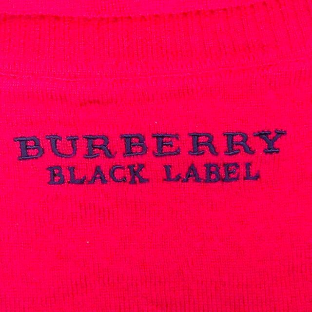 BURBERRY BLACK LABEL(バーバリーブラックレーベル)のバーバリー 廃盤 カーディガン ニット セーター M メンズ ピンクHN1829 メンズのトップス(カーディガン)の商品写真