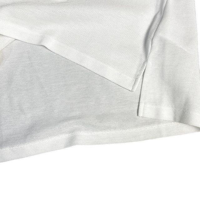 ダンスウィズドラゴン 半袖ポロシャツ 刺繍 ホワイト 2585cm袖丈