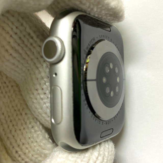 Apple Watch(アップルウォッチ)の美品　Apple watch  6 シルバーアルミニウム 44mm  メンズの時計(腕時計(デジタル))の商品写真