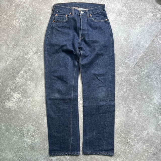 濃紺 80´s ビンテージ リーバイス 501デニムパンツ 赤耳 W28