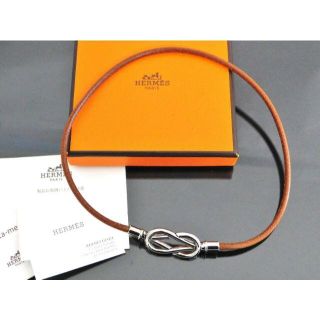 エルメス(Hermes)のrk3730 HERMES エルメス アタメ チョーカー 2連ブレスレット (ネックレス)