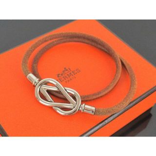 エルメス(Hermes)のrk7413 HERMES エルメス アタメ チョーカー 2連ブレスレット (ネックレス)