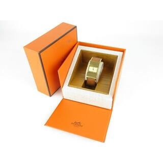 エルメス(Hermes)のrk8470 エルメス 腕時計 ロケ ブラウン リザード スキン 保存ケース付(腕時計)