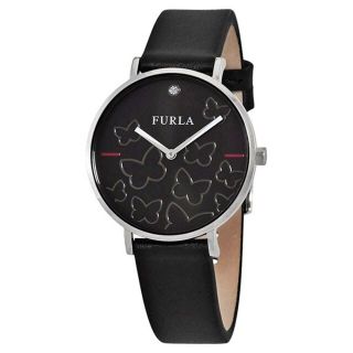 フルラ(Furla)のフルラ 時計 レディース 腕時計 女性 ブラック 黒 バタフライ 蝶々 革 (腕時計)