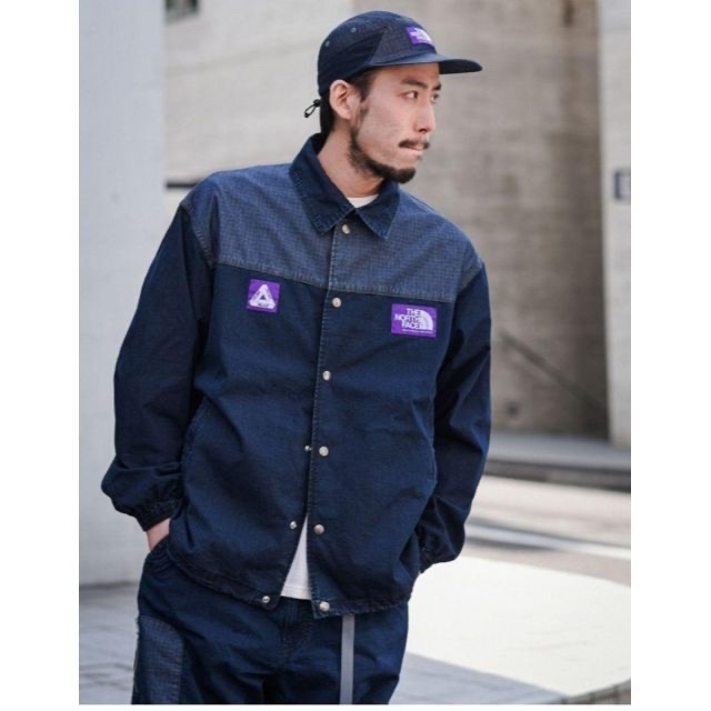 PALACE(パレス)のパレス ノースフェイスパールレーベル インディゴリップストップコーチジャケット メンズのジャケット/アウター(その他)の商品写真