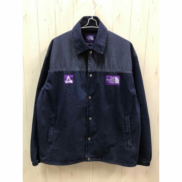 PALACE(パレス)のパレス ノースフェイスパールレーベル インディゴリップストップコーチジャケット メンズのジャケット/アウター(その他)の商品写真