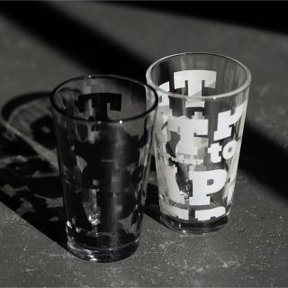 TARPtoTARP GLASS ブラック＆ホワイト(食器)