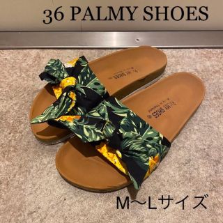 36 PALMY SHOES  パイナップル、ボタニカル　サンダル(サンダル)